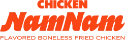 Chicken NamNam Logo with Tagline(Pantone 172 C)