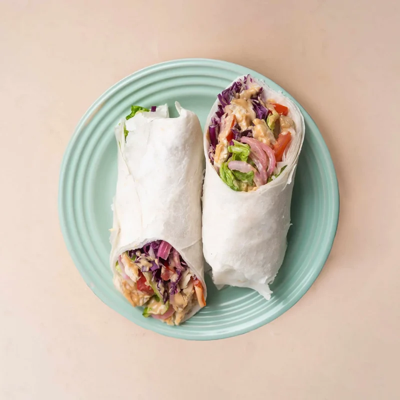 Healthy To Go Balsamic Chicken Wrap